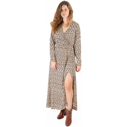 Textiel Dames Lange jurken Isla Bonita By Sigris Lange Midi -Jurk Grijs