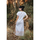 Textiel Dames Lange jurken Isla Bonita By Sigris Lange Midi -Jurk Wit