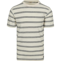 Textiel Heren T-shirts & Polo’s Dstrezzed Aiden T-shirt Ecru Beige