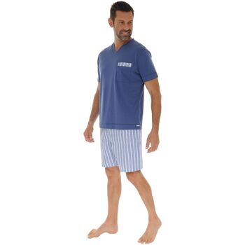 Textiel Heren Pyjama's / nachthemden Pilus FREDDI Blauw