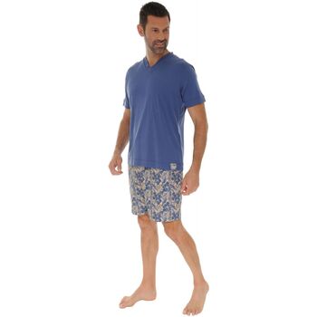 Textiel Heren Pyjama's / nachthemden Pilus FLAVIO Blauw