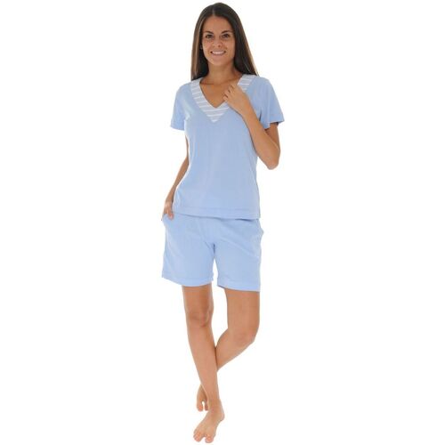 Textiel Dames Pyjama's / nachthemden Pilus ELISA Blauw