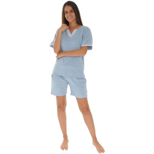 Textiel Dames Pyjama's / nachthemden Pilus DETENTE   ELINE Blauw