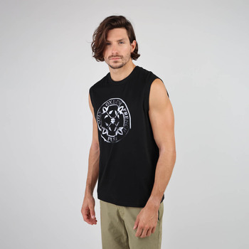 Oxbow Grafisch mouwloos t-shirt TOF Zwart