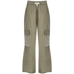 Textiel Dames Broeken / Pantalons Rinascimento CFC0119043003 Militair Groen