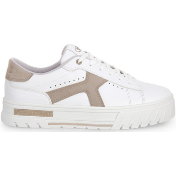 Schoenen Dames Sneakers Tom Tailor 008 WHITE Wit