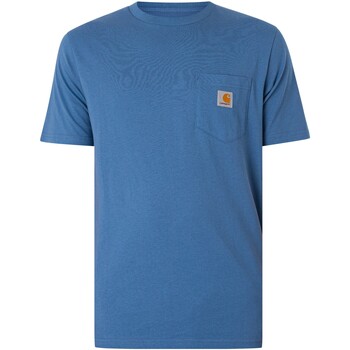 Textiel Heren T-shirts korte mouwen Carhartt T-shirt met zak Blauw