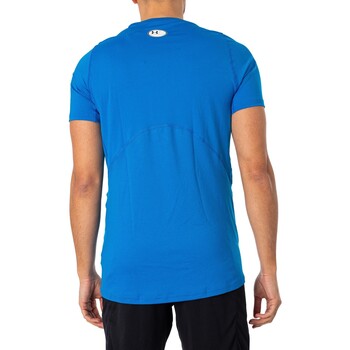 Under Armour HeatGear-getailleerd T-shirt Blauw