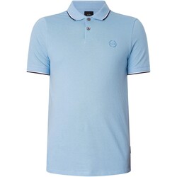 Textiel Heren Polo's korte mouwen EAX Poloshirt met cirkellogo Blauw