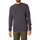 Textiel Heren T-shirts korte mouwen Calvin Klein Jeans Gewassen badge-wafel T-shirt met lange mouwen Zwart