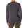 Textiel Heren T-shirts korte mouwen Calvin Klein Jeans Gewassen badge-wafel T-shirt met lange mouwen Zwart