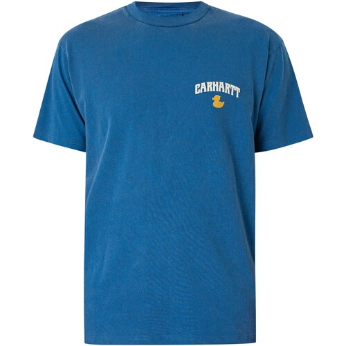 Textiel Heren T-shirts korte mouwen Carhartt Duckin-T-shirt Blauw