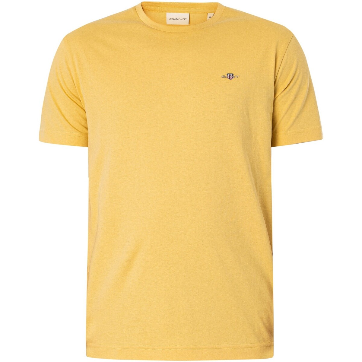 Textiel Heren T-shirts korte mouwen Gant Normaal schild T-shirt Geel