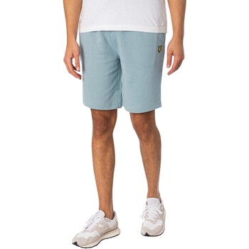 Textiel Heren Korte broeken / Bermuda's Lyle & Scott Zwembroek met logo Blauw