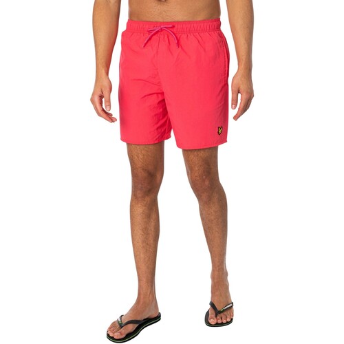 Textiel Heren Zwembroeken/ Zwemshorts Lyle & Scott Effen zwemshorts Roze