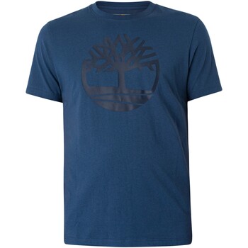Textiel Heren T-shirts korte mouwen Timberland T-shirt met boomlogo Blauw