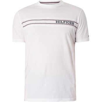 Textiel Heren Pyjama's / nachthemden Tommy Hilfiger Lounge merklijn T-shirt Wit