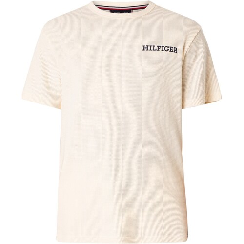 Textiel Heren Pyjama's / nachthemden Tommy Hilfiger T-shirt van het merk Lounge Beige