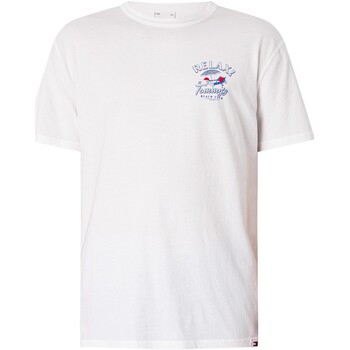 Textiel Heren T-shirts korte mouwen Tommy Jeans Normaal nieuwigheid grafisch T-shirt Wit