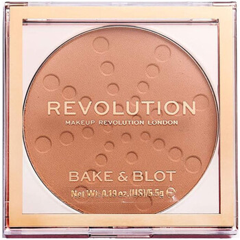 schoonheid Dames Blush & poeder Makeup Revolution Bak- en afwerkingspoeder Bake & Blot - Peach Oranje