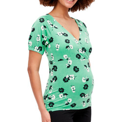 Textiel Dames T-shirts & Polo’s Mamalicious  Groen
