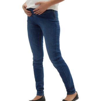 Textiel Dames Straight jeans Mamalicious  Blauw