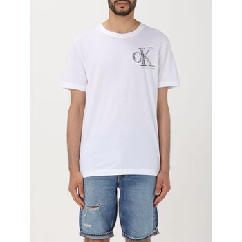 Textiel Heren T-shirts & Polo’s Calvin Klein Jeans J30J325498 YAF Wit