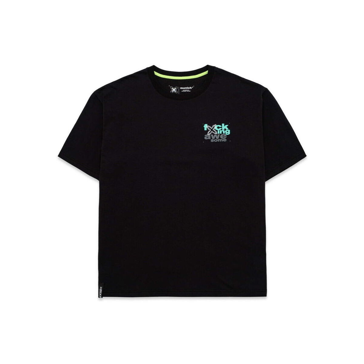 Textiel Heren T-shirts & Polo’s Munich T-shirt oversize awesome 2507246 Black Zwart