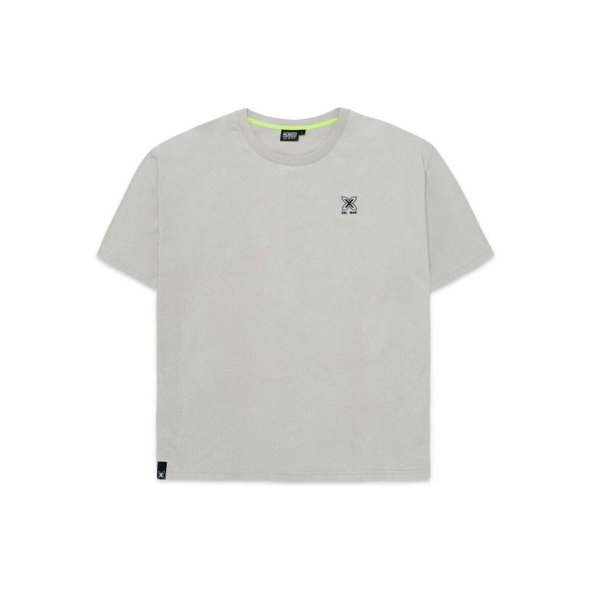Textiel Heren T-shirts & Polo’s Munich T-shirt vintage 2507230 Grey Grijs