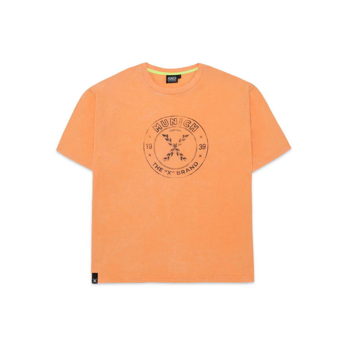 Textiel Heren T-shirts & Polo’s Munich T-shirt vintage 2507231 Orange Oranje