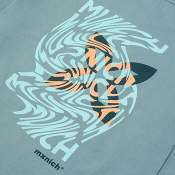 Munich T-shirt oversize psicodelia Blauw