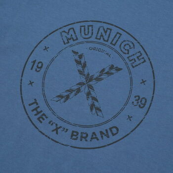 Munich T-shirt vintage Blauw