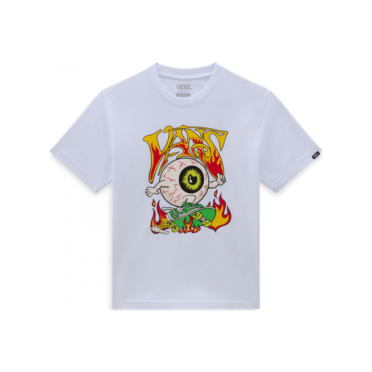 Textiel Kinderen T-shirts & Polo’s Vans Eyeballie ss Wit