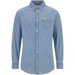 Textiel Heren Overhemden lange mouwen Guess Ronnie L/S Shirt Blauw