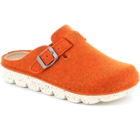 Schoenen Dames Leren slippers Grunland DSG-CI2753 Oranje