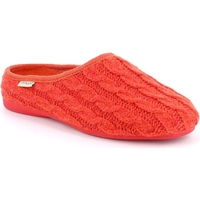 Schoenen Dames Leren slippers Grunland DSG-CI2529 Rood