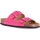 Schoenen Dames Leren slippers Grunland DSG-CB2268 Roze