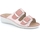 Schoenen Dames Leren slippers Grunland DSG-CE0871 Roze