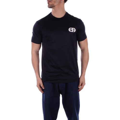 Textiel Heren T-shirts korte mouwen Emporio Armani 8N1TF5 1JUVZ Blauw