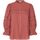 Textiel Dames Tops / Blousjes Mbym Roze blouse met ruches en opengewerkte details Dai Roze