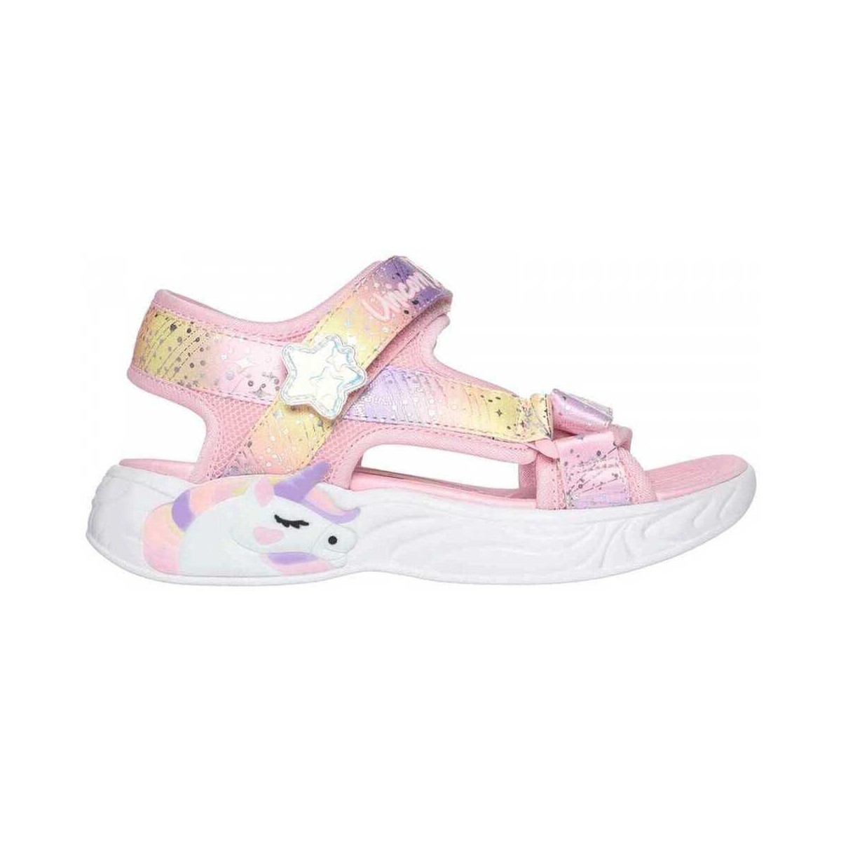 Schoenen Kinderen Sandalen / Open schoenen Skechers Unicorn dreams sandal - majes Roze