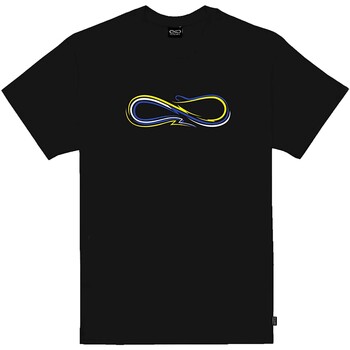 Textiel Heren T-shirts & Polo’s Propaganda T-Shirt Logo Pin Stripe Zwart