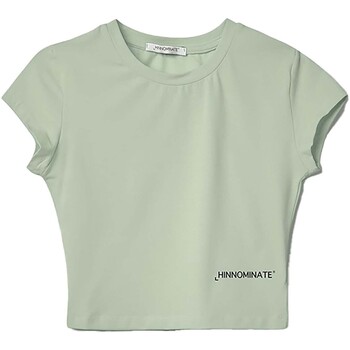 Textiel Dames T-shirts korte mouwen Hinnominate T-Shirt Mezza Manica In Bielastico Groen