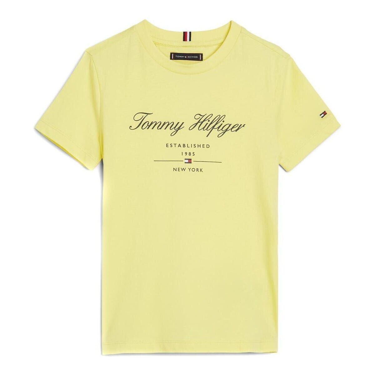 Textiel Jongens T-shirts & Polo’s Tommy Hilfiger  Geel
