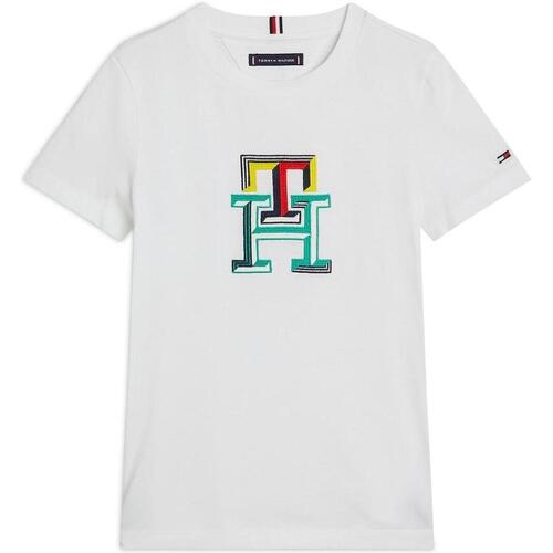 Textiel Jongens T-shirts & Polo’s Tommy Hilfiger  Wit