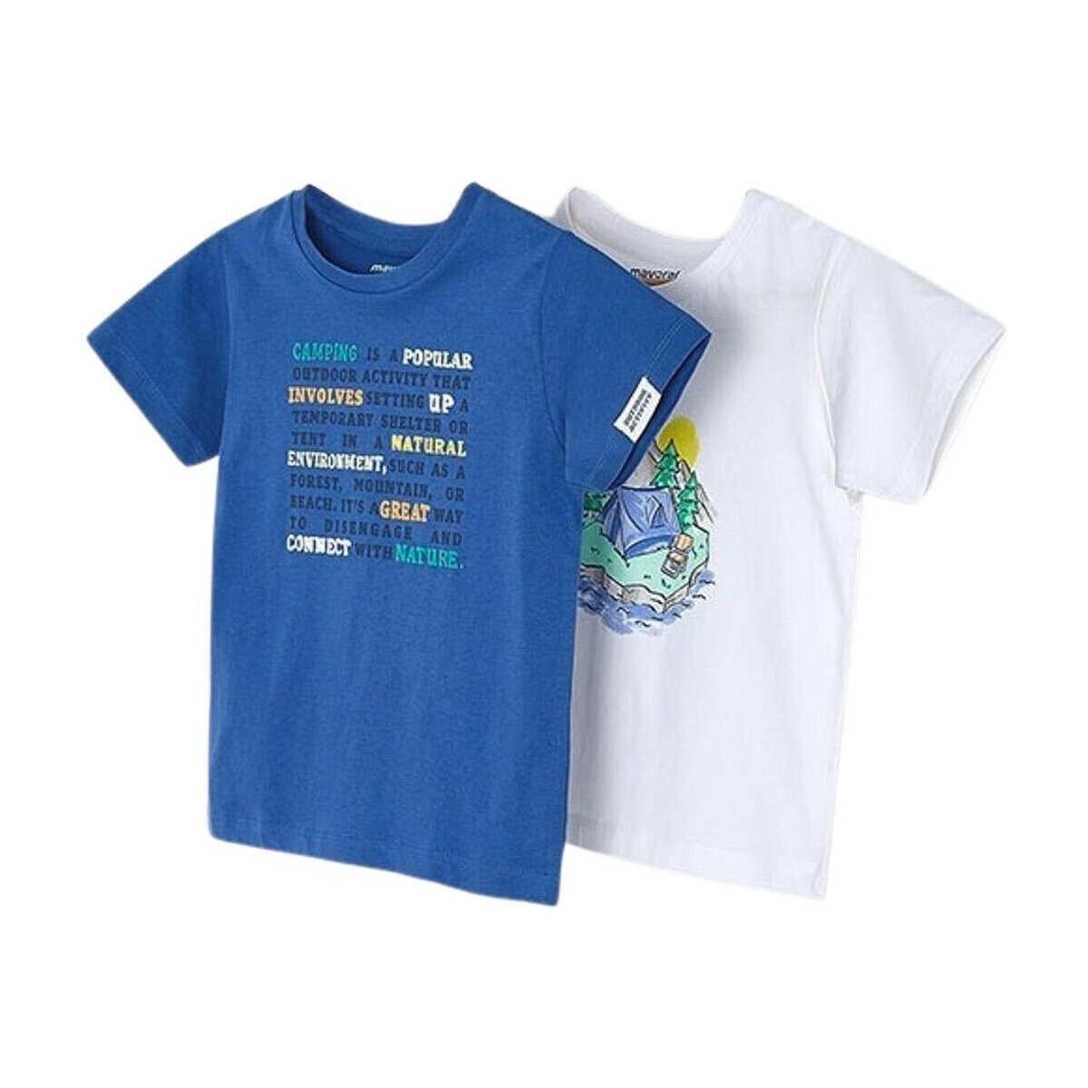 Textiel Jongens T-shirts & Polo’s Mayoral  Blauw