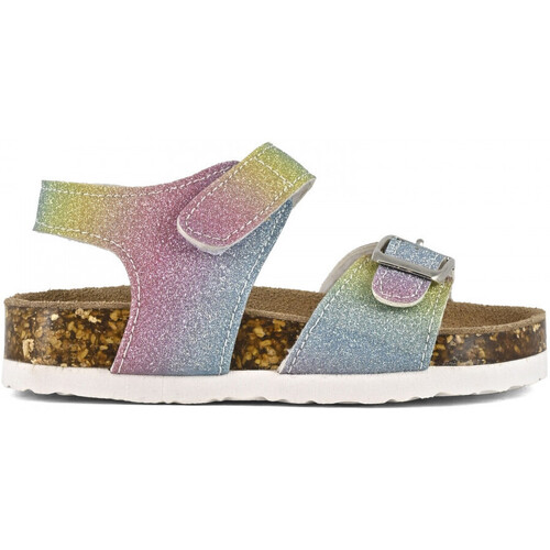 Schoenen Meisjes Sandalen / Open schoenen Colors of California Bio sandal microglitter Multicolour