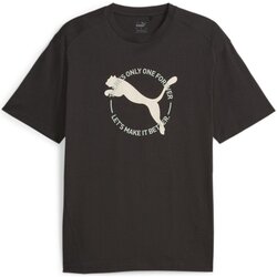 Textiel Heren T-shirts korte mouwen Puma  Zwart