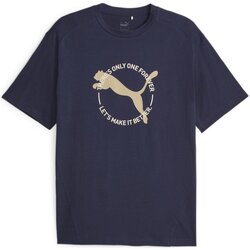 Textiel Heren T-shirts korte mouwen Puma  Blauw