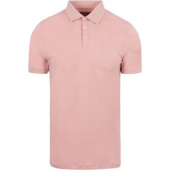 Textiel Heren T-shirts & Polo’s Suitable Liquid Poloshirt Lichtroze Roze